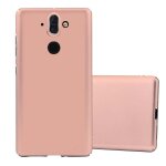 Cadorabo housse compatible avec nokia 8 sirocco en metallic or rose - hard case etui de protection d'aspect ...