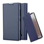 Cadorabo housse compatible avec nokia lumia 520 / 521 en classy bleu fonc - etui de protection avec ...