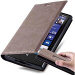 Cadorabo housse compatible avec nokia lumia 920 en marron caf� - etui de protection avec fermeture magn�tique, ...