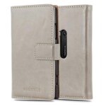 Cadorabo housse compatible avec nokia lumia 920 en marrone cappucino - etui de protection avec fermeture ...