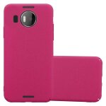 Cadorabo housse compatible avec nokia lumia 950 xl en frosty rose vif - hard case etui de protection ...
