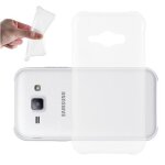 Cadorabo housse compatible avec samsung galaxy j1 ace en entierement transparent - etui de protection ...