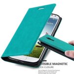 Cadorabo housse compatible avec samsung galaxy s4 en turquoise petrole - etui de protection avec fermeture ...