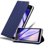 Cadorabo housse compatible avec sony xperia c4 en classy bleu fonc� - etui de protection avec fermeture ...