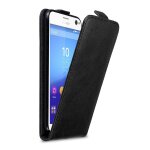Cadorabo housse compatible avec sony xperia c4 en noir nuit - etui de protection au design flip avec ...