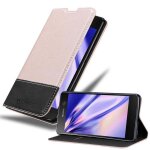 Cadorabo housse compatible avec sony xperia m5 en rose noir - etui de protection avec fermeture magn�tique, ...