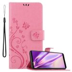 Cadorabo housse compatible avec sony xperia pro - i en rose floral - etui de protection au design floral ...