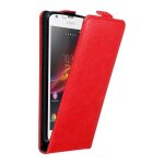 Cadorabo housse compatible avec sony xperia sp en rouge de pomme - etui de protection au design flip ...