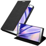 Cadorabo housse compatible avec sony xperia xa2 ultra en noir nuit - etui de protection avec fermeture ...