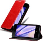 Cadorabo housse compatible avec wiko sunny 3 mini en rouge de pomme - etui de protection avec fermeture ...