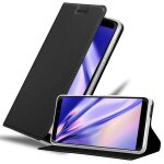 Cadorabo housse compatible avec wiko view go en classy noir - etui de protection avec fermeture magntique, ...