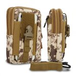 Cadorabo sac tactique pour t�l�phone portable en camouflage beige - sac molle - edc compatible avec blackberry ...