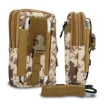 Cadorabo sac tactique pour t�l�phone portable en camouflage beige - sac molle - edc compatible avec htc ...