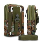 Cadorabo sac tactique pour t�l�phone portable en camouflage vert - sac molle - edc compatible avec doogee ...