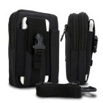Cadorabo sac tactique pour t�l�phone portable en noir - sac molle - edc compatible avec motorola one ...