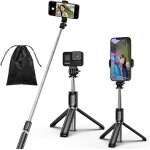 Cai - perche a selfie 4 en 1 - trépied extensible portable avec télécommande sans fil amovible - compatible ... Cai - perche a selfie 4 en 1 - trépied extensible portable avec télécommande sans fil amovible - compatible ...