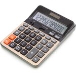 Calculatrice de bureau a 12 chiffres avec grand ecran lcd, batterie solaire, calculatrice electronique ...