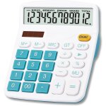 Calculatrice de bureau  grand cran avec batterie solaire double puissance 12 chiffres calculatrice ...