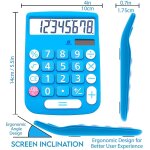 Calculatrice de bureau facile � utiliser avec grand �cran, boutons r�actifs, double alimentation et fonctions ...