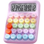 Calculatrice, calculatrice lectronique colore, rsistante aux claboussures, exquise pour le bureau ...