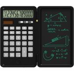 Calculatrice d'energie solaire de base avec tablette d'ecriture de 15, 24 cm, pliable, portable, bloc ...