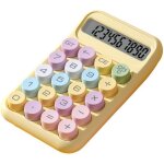 Calculatrice m�canique � bouton - poussoir, �cran lcd � 10 chiffres, calculatrice de base portable, calculatri ...
