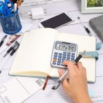 Calculatrice de poche � grand �cran avec double alimentation et conception conviviale