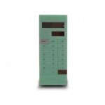 Calculatrice de poche avec pince  documents orange.