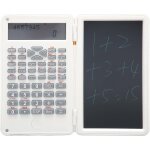 Calculatrice portable avec bloc - notes, calculatrice scientifique a ecran lcd a 10 chiffres avec tablette ...