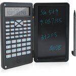 Calculatrice scientifique avec cran lcd  deux ranges, tablette d'criture, 240 fonctions, taille compacte, ...