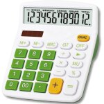 Calculatrice standard de base, grandes calculette batterie solaire double alimentation 12 chiffres lcd ...
