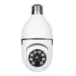 Cam�ra ampoule e27, syst�me de cam�ra de s�curit� 1080p avec wifi 2, 4 ghz, surveillance � domicile 360, ...