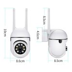 Camra de surveillance vido sans fil a7 avec lampe pour intrieur et extrieur usage domestique contrle ...