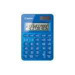 Canon ls - 100k - calculatrice de bureau - 10 chiffres - panneau solaire, pile - bleu mtallique