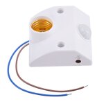 Capteur de mouvements infrarouges pir, douille de lampe, convertisseur en spirale e27, support de lampe ...