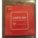 Carte sim prpaye sfr nano micro 10 euros de crdits