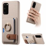 Cas pour samsung galaxy s20 plus fentes pour cartes cuir texturé premium support d'anneau - couleur kaki ... Cas pour samsung galaxy s20 plus fentes pour cartes cuir texturé premium support d'anneau - couleur kaki ...