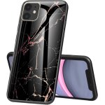 Cas de telephone pour apple iphone 11 - etui de protection antichoc a encliqueter avec motif en marbre ...