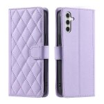 Cas de tlphone pour le samsung galaxy a14 4g / 5g portefeuille flip folio treillis magntique courroie ...