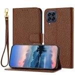 Cas de tlphone pour samsung galaxy m33 5g pu lether portefeuille porte - cartes a fentes flip folio ...