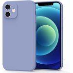 Case compatible for iphone 12 6. 1 inch, silicone case with soft microfiber lining, special design straight ...