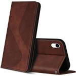 Case for iphone xr, premium protective leather case cover with [card slots] [magnetic], flip folio wallet ...