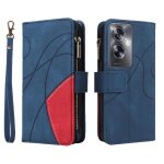 Case for oppo a79 5g kickstand protective zipper wallet style with card slot stand two - color stitching ... Case for oppo a79 5g kickstand protective zipper wallet style with card slot stand two - color stitching ...
