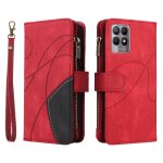 Case for realme 8i kickstand protective with card slot stand two - color stitching nine card slots zipper ... Case for realme 8i kickstand protective with card slot stand two - color stitching nine card slots zipper ...