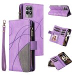 Case for realme 8i zipper wallet style nine card slots with card slot stand kickstand protective two ...