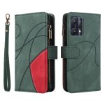 Case for realme 9 pro 5g kickstand protective two - color stitching with card slot stand zipper wallet ... Case for realme 9 pro 5g kickstand protective two - color stitching with card slot stand zipper wallet ...