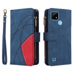 Case for realme c20 / c21 two - color stitching nine card slots with card slot stand kickstand protective ...