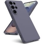 Case compatible with samsung galaxy s25 ultra 5g, [liquid tpu silicone] [microfiber interior] soft rubber ...