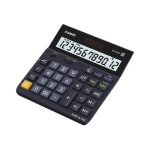 Casio dh - 12 ter - calculatrice de bureau - 12 chiffres - panneau solaire, pile