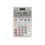 Casio jf - 120eco - calculatrice de bureau - 12 chiffres - panneau solaire, pile
